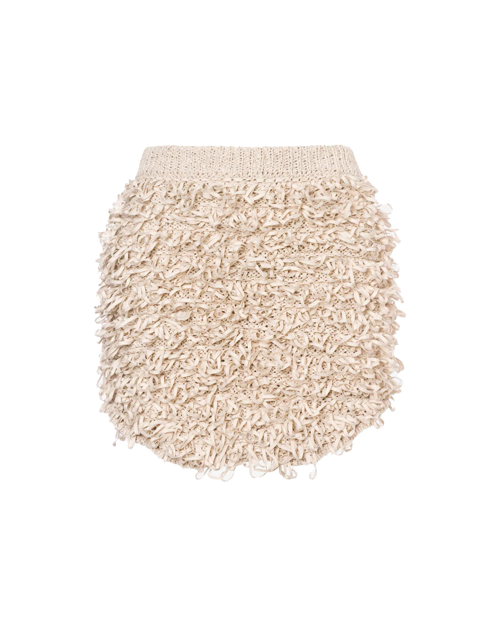 PHILOSOPHY Minigonna in Fettuccia Suede Avorio
