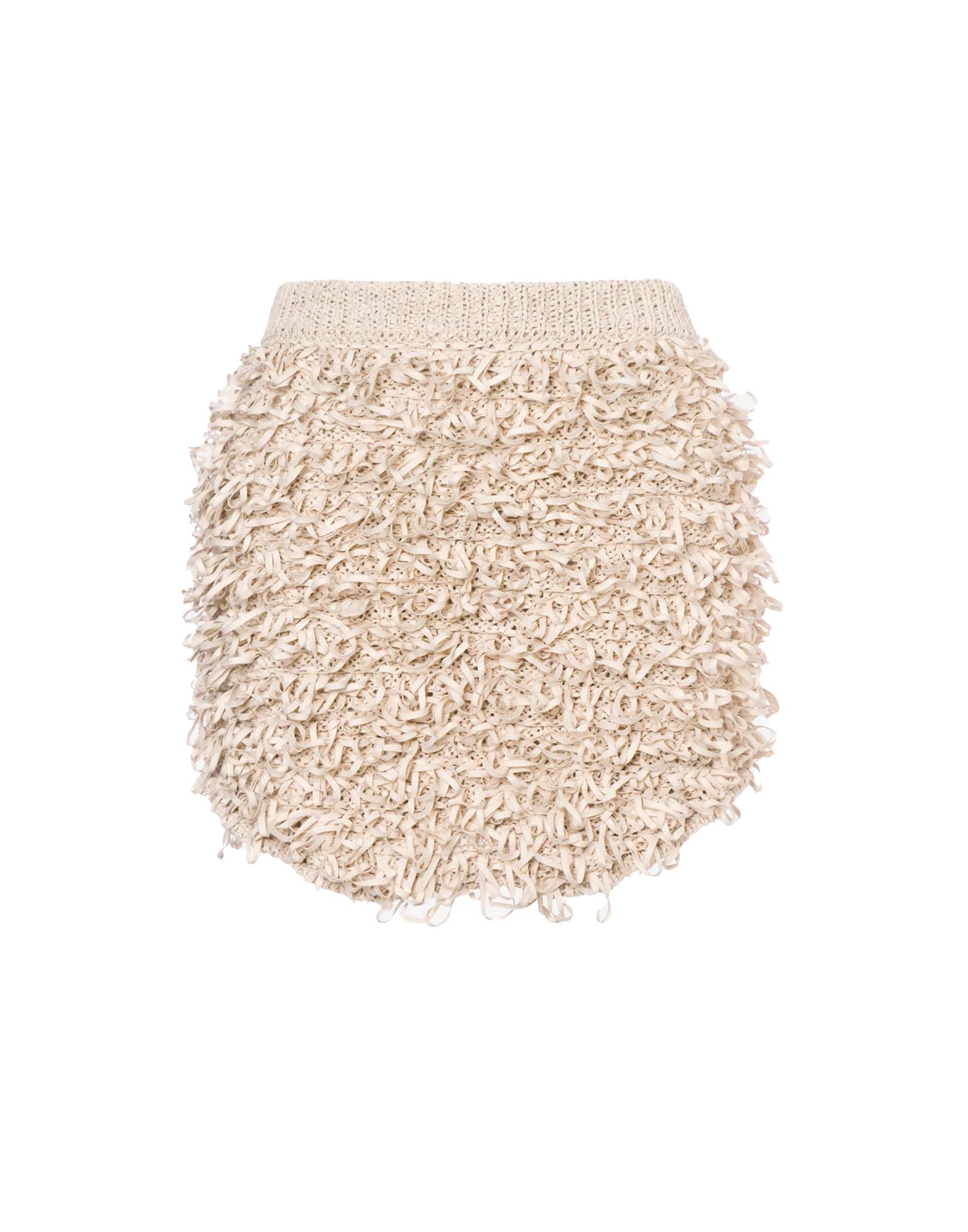 PHILOSOPHY Minigonna in Fettuccia Suede Avorio