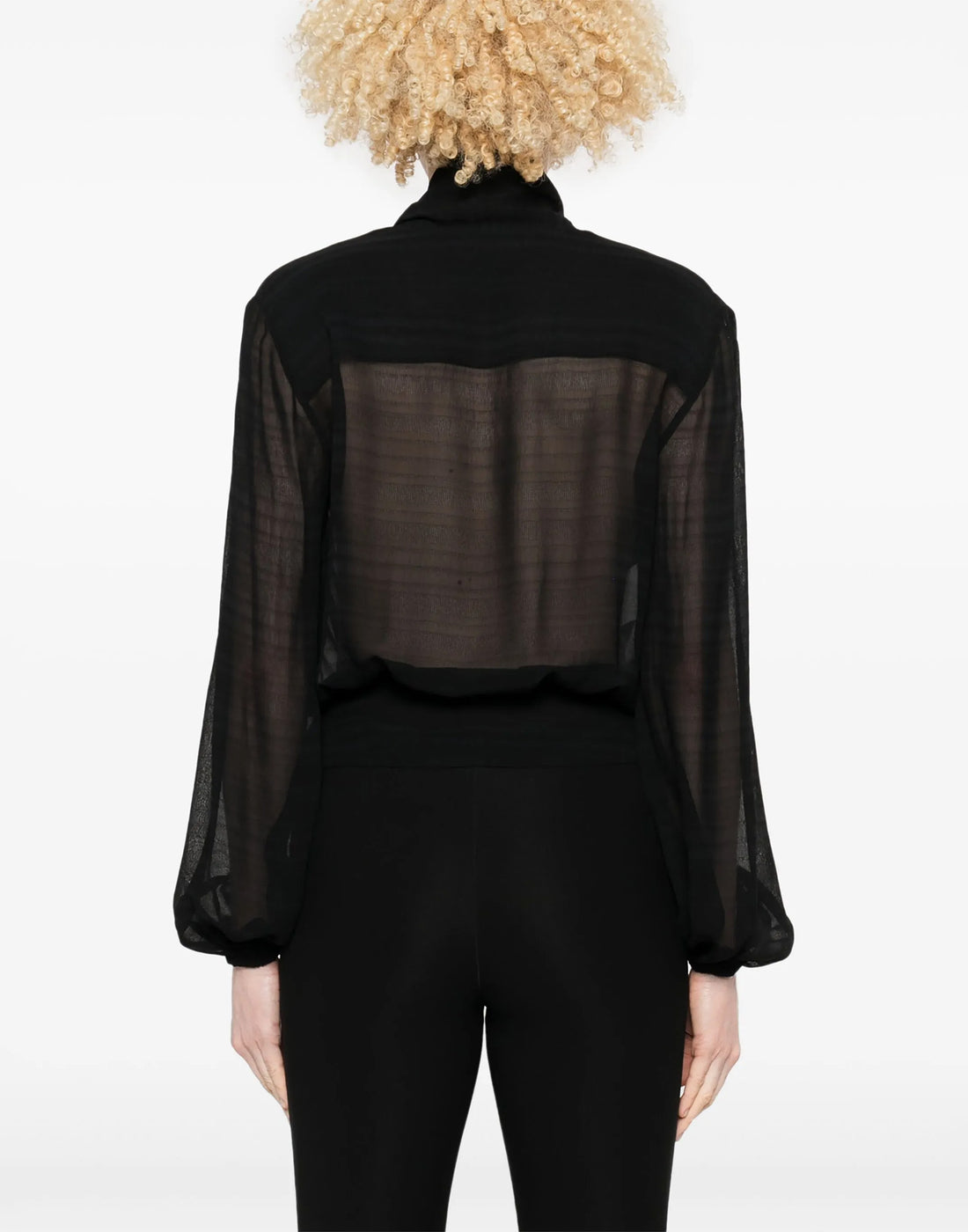 PHILOSOPHY Blusa in Garza Misto Seta Nera