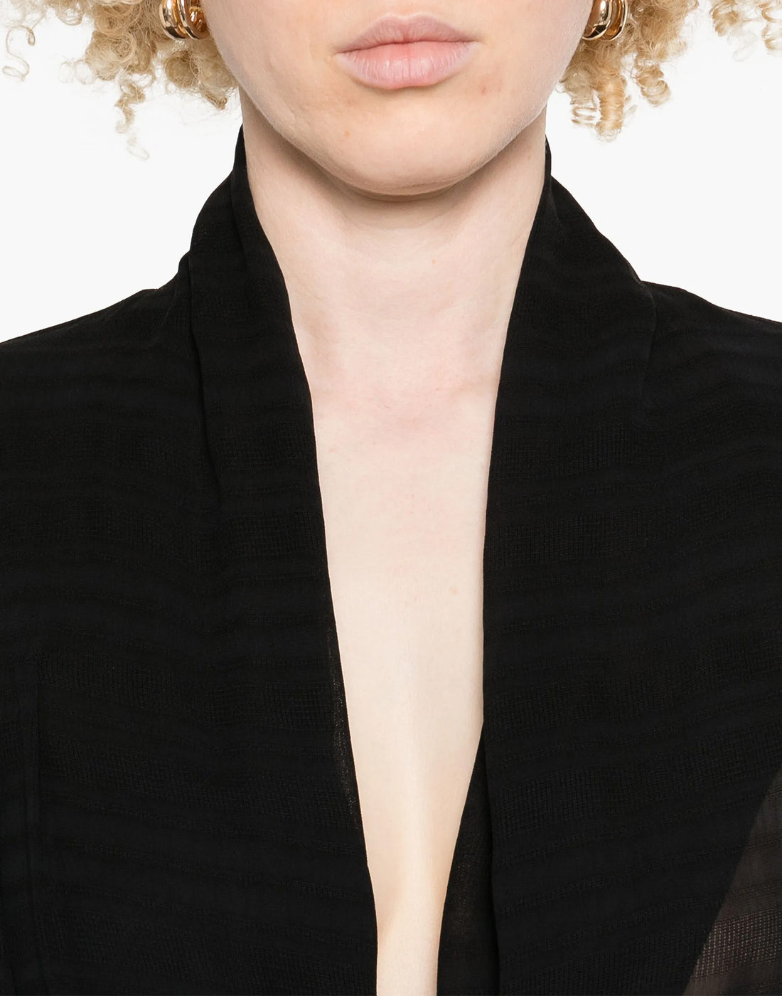 PHILOSOPHY Blusa in Garza Misto Seta Nera