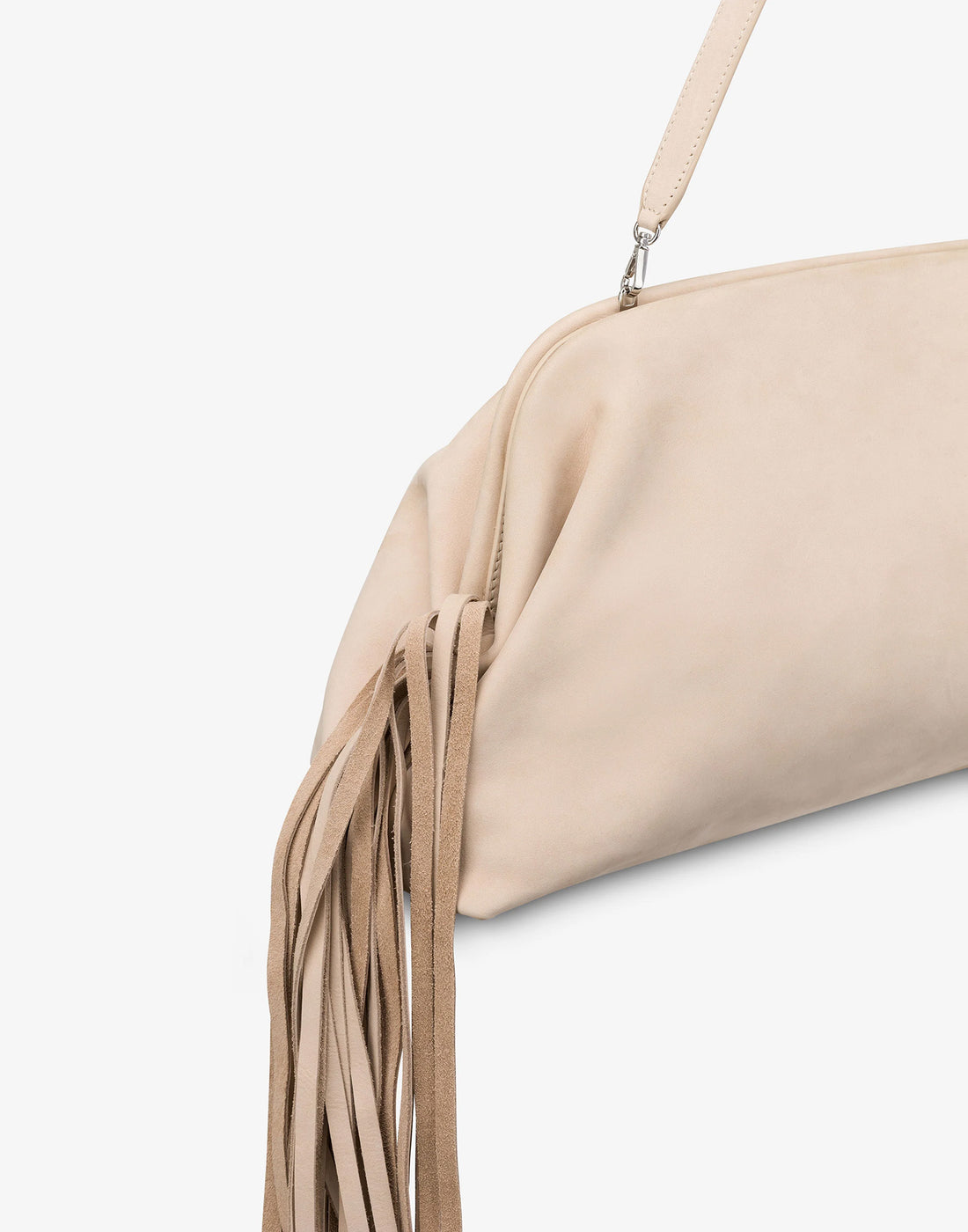 PHILOSOPHY Lauren Bag Big con Frange in Nabuk Beige