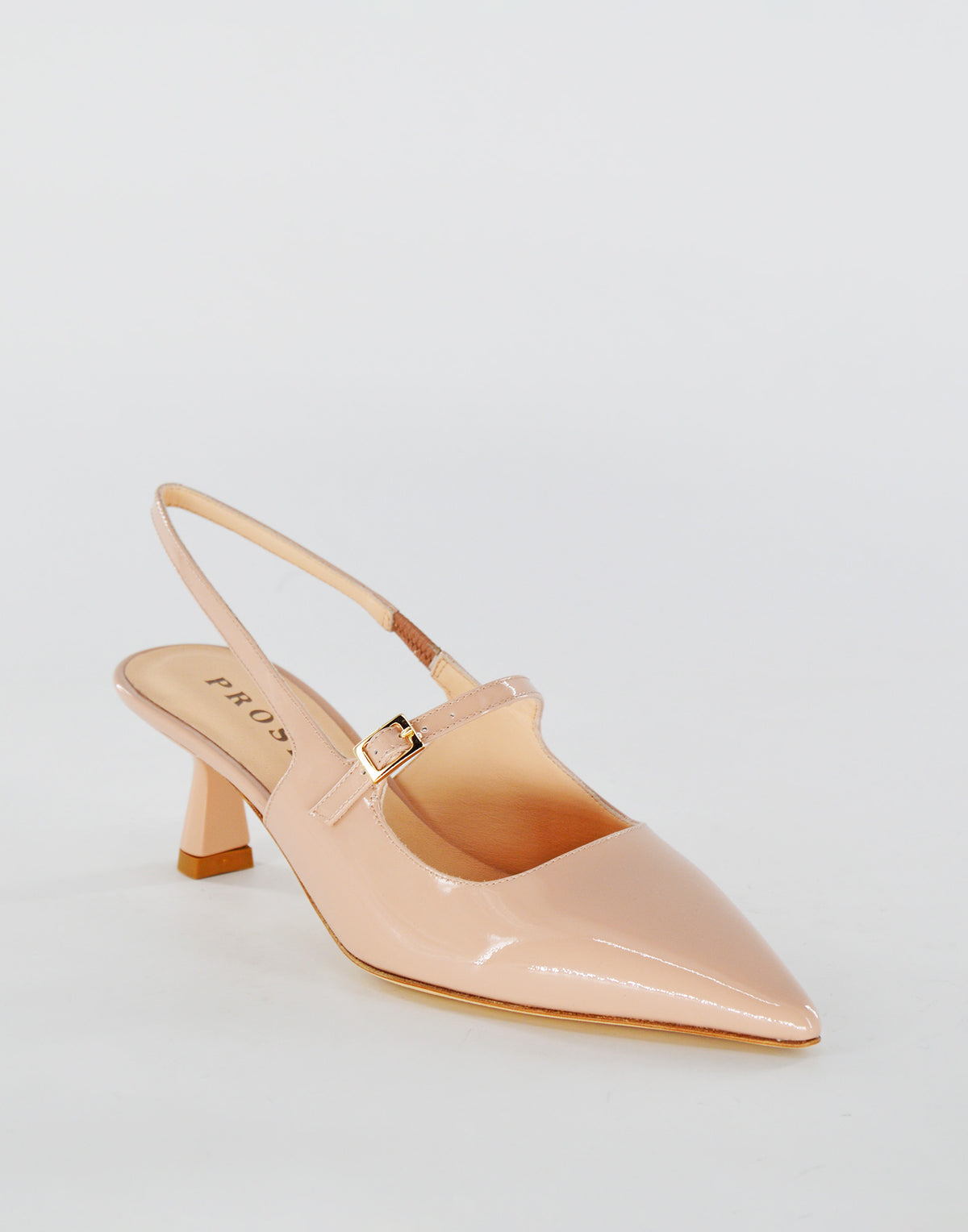 Ballerines à bout pointu en cuir verni PROSPERINE Chanel rose