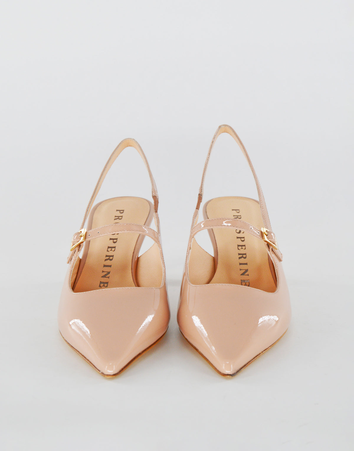 Ballerines à bout pointu en cuir verni PROSPERINE Chanel rose