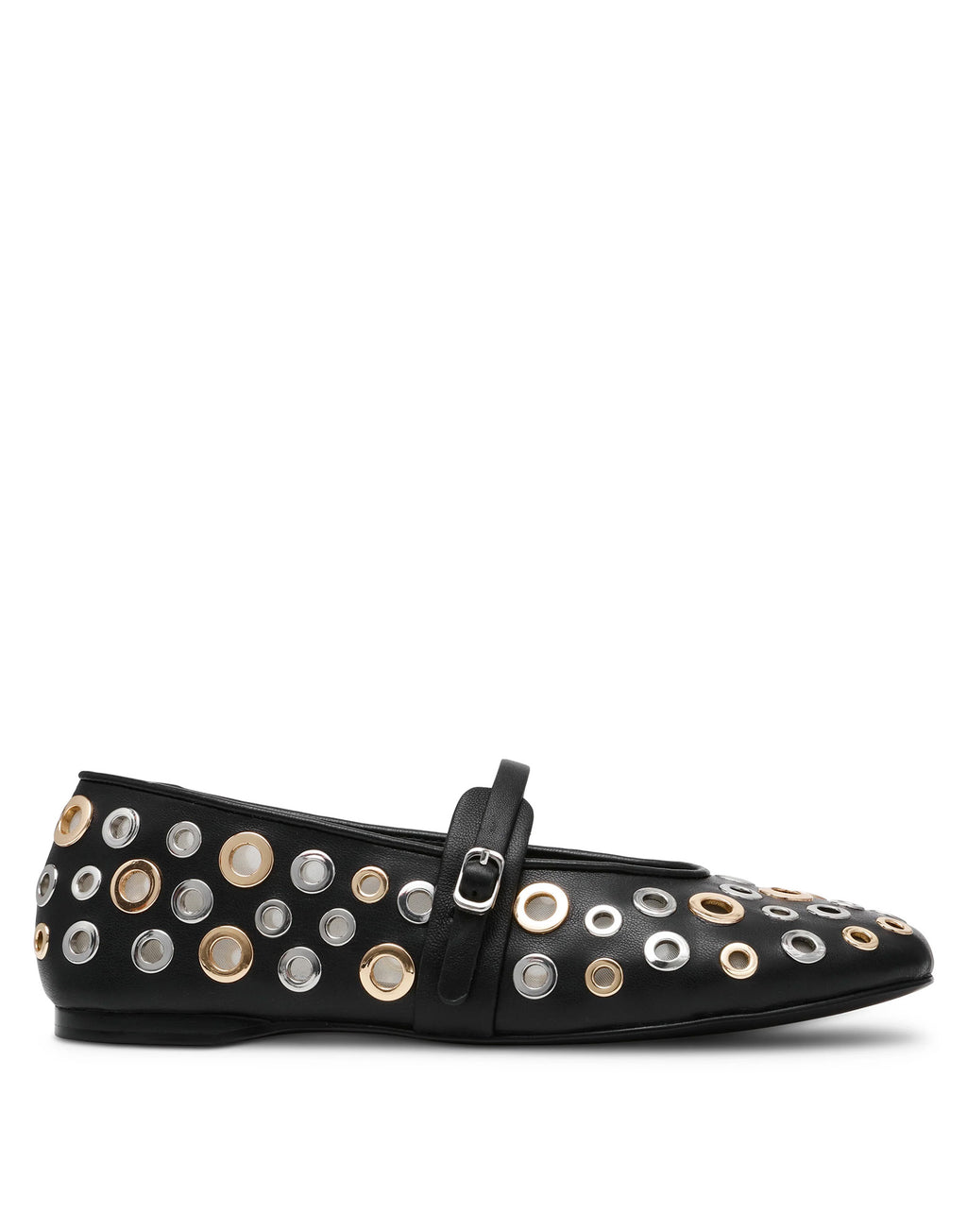 STEVE MADDEN Ballerina Rejoice-s Nero Argento Oro