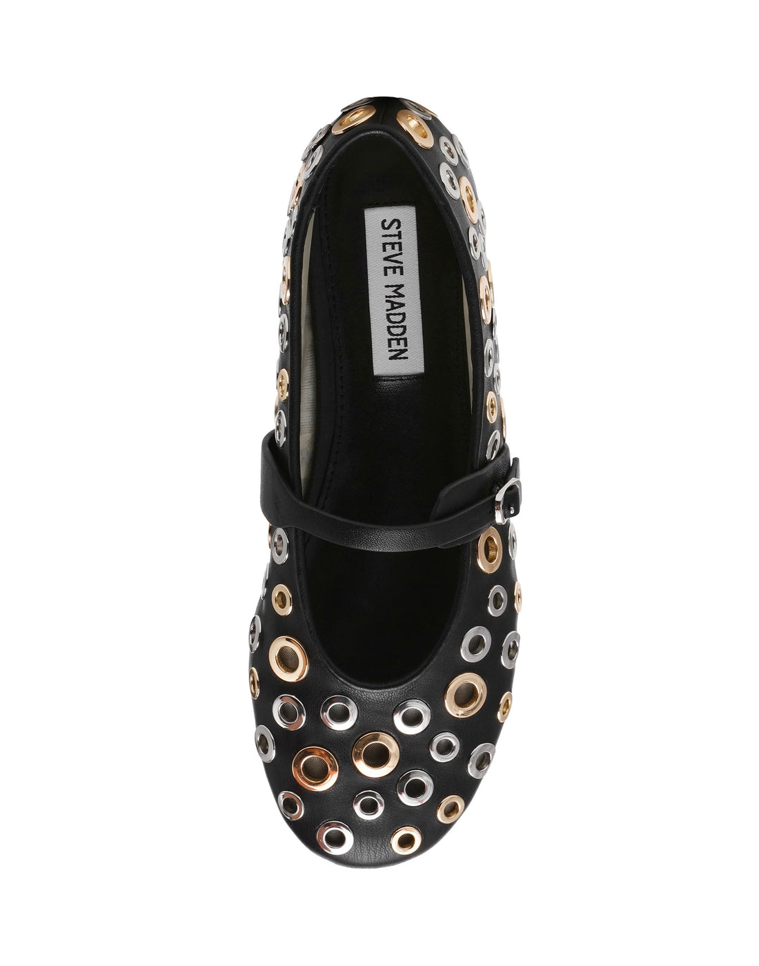 STEVE MADDEN Ballerina Rejoice-s Nero Argento Oro