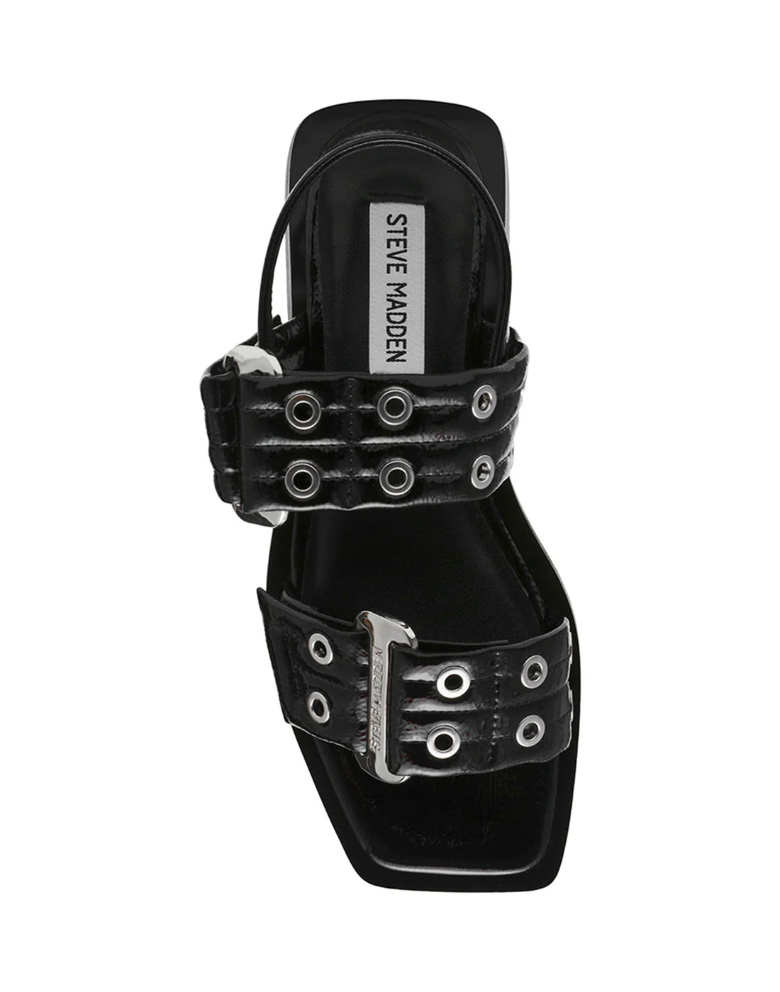 STEVE MADDEN Sandali Saria in Vernice Nera