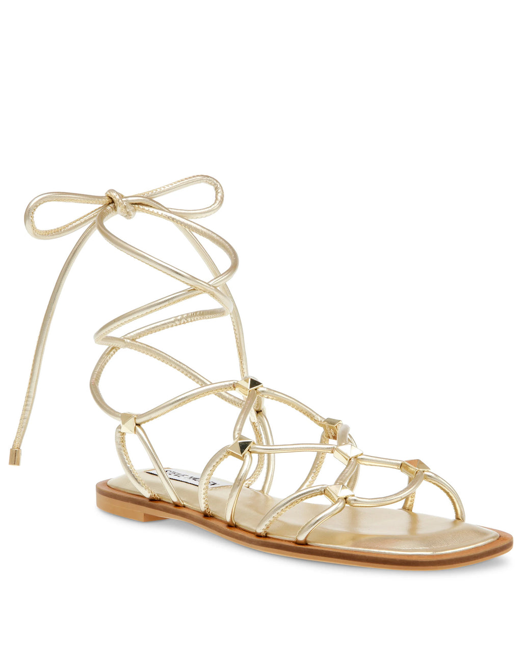 STEVE MADDEN Sandali Zippy con Laccio alla Caviglia Gold