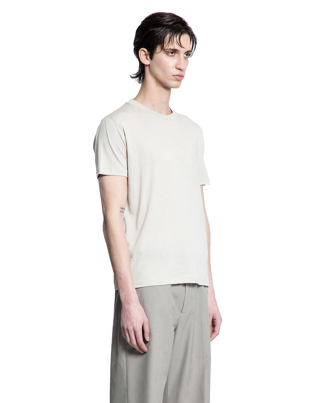 THIBAULT VAN DER STRAETE T-Shirt in Jersey di Cotone Pima Grigio