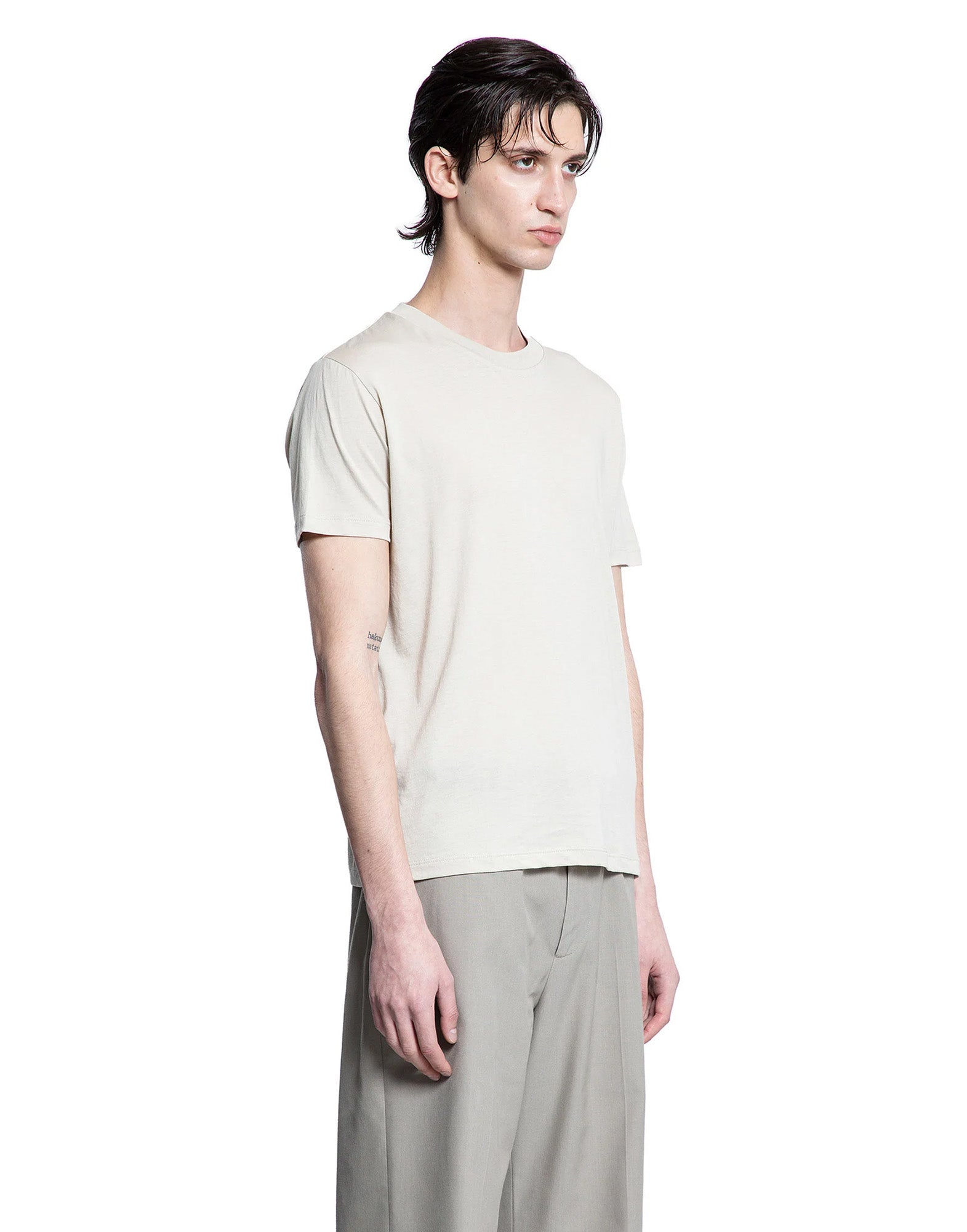 THIBAULT VAN DER STRAETE T-Shirt in Jersey di Cotone Pima Grigio