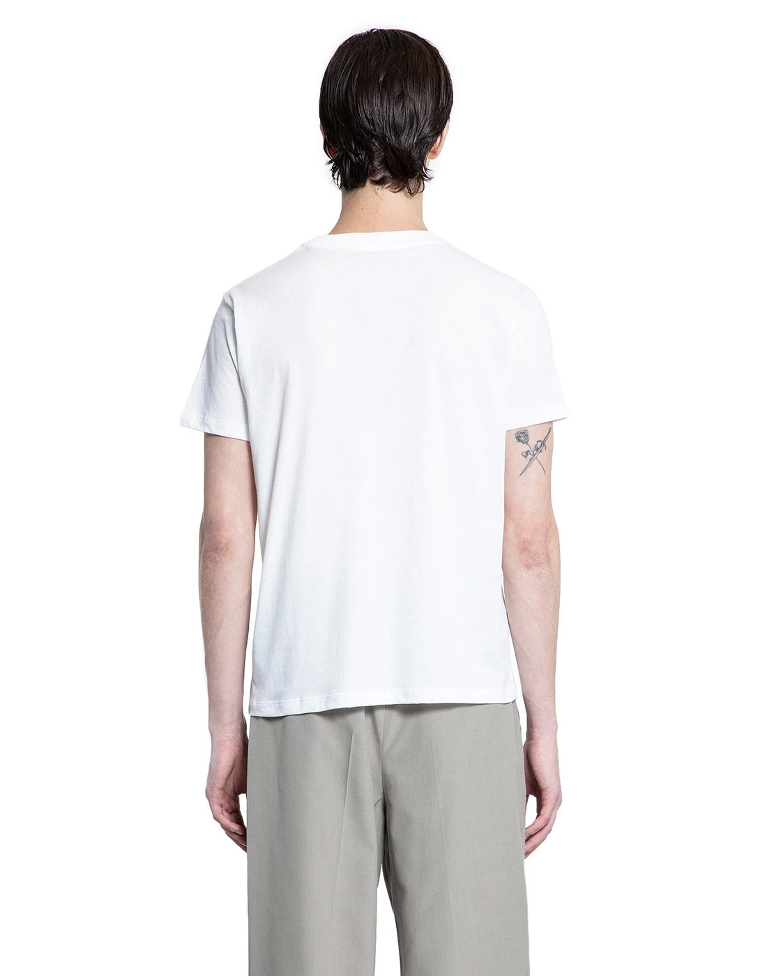 THIBAULT VAN DER STRAETE T-Shirt in Jersey di Cotone Pima Bianca