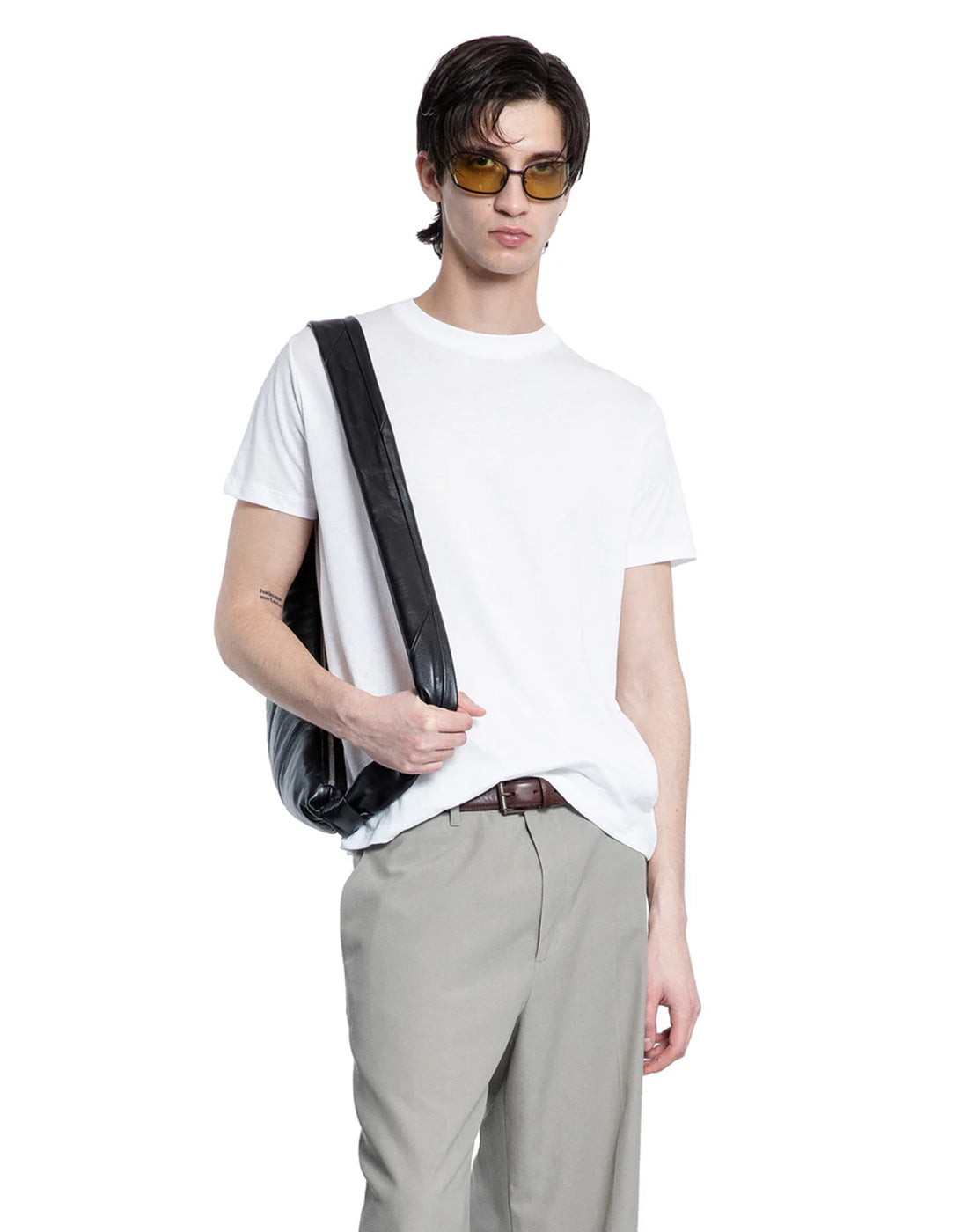 THIBAULT VAN DER STRAETE T-Shirt in Jersey di Cotone Pima Bianca