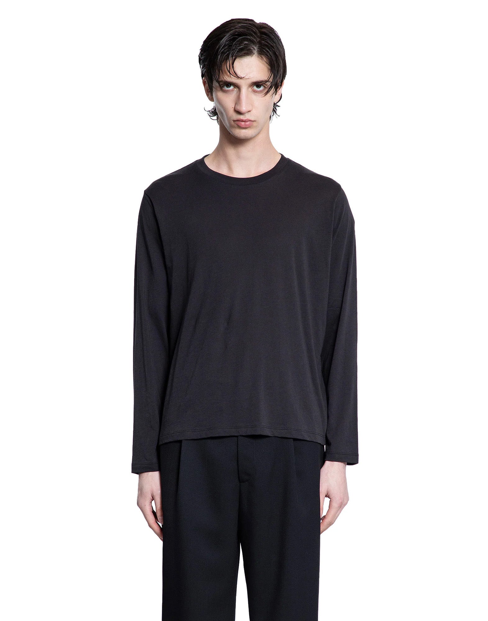 THIBAULT VAN DER STRAETE T-Shirt in Jersey di Cotone Pima Nera