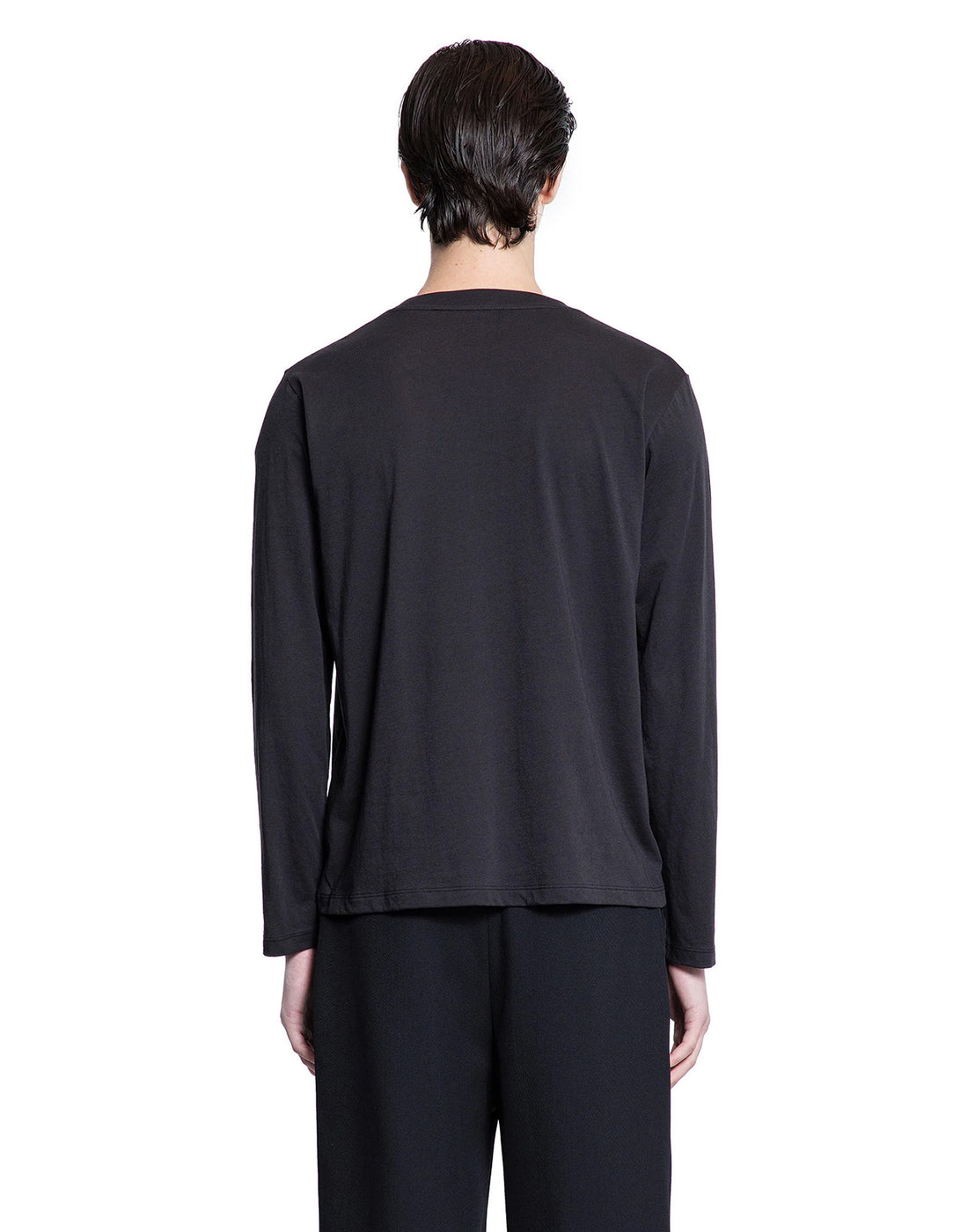 THIBAULT VAN DER STRAETE T-Shirt in Jersey di Cotone Pima Nera