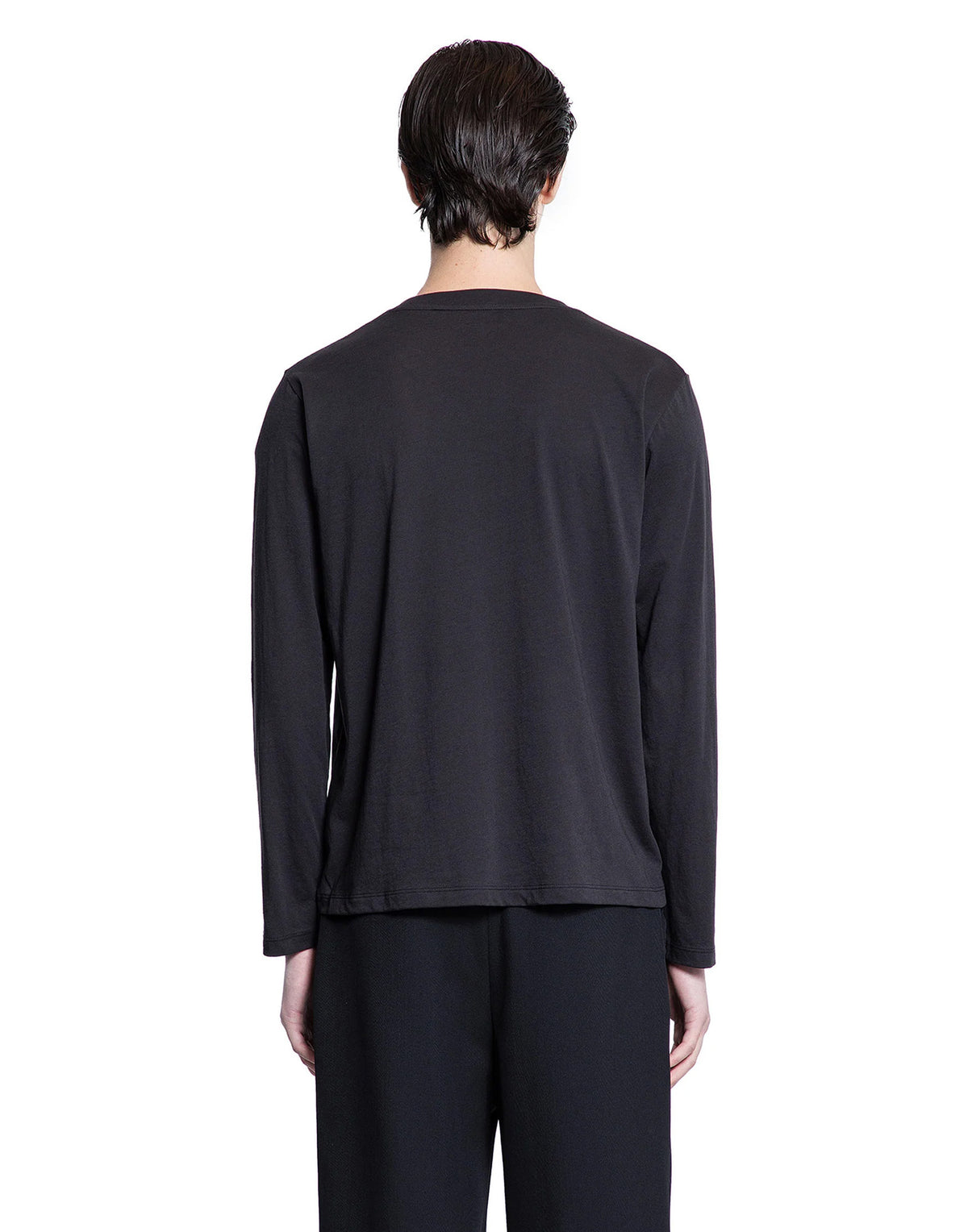 THIBAULT VAN DER STRAETE T-Shirt in Jersey di Cotone Pima Nera