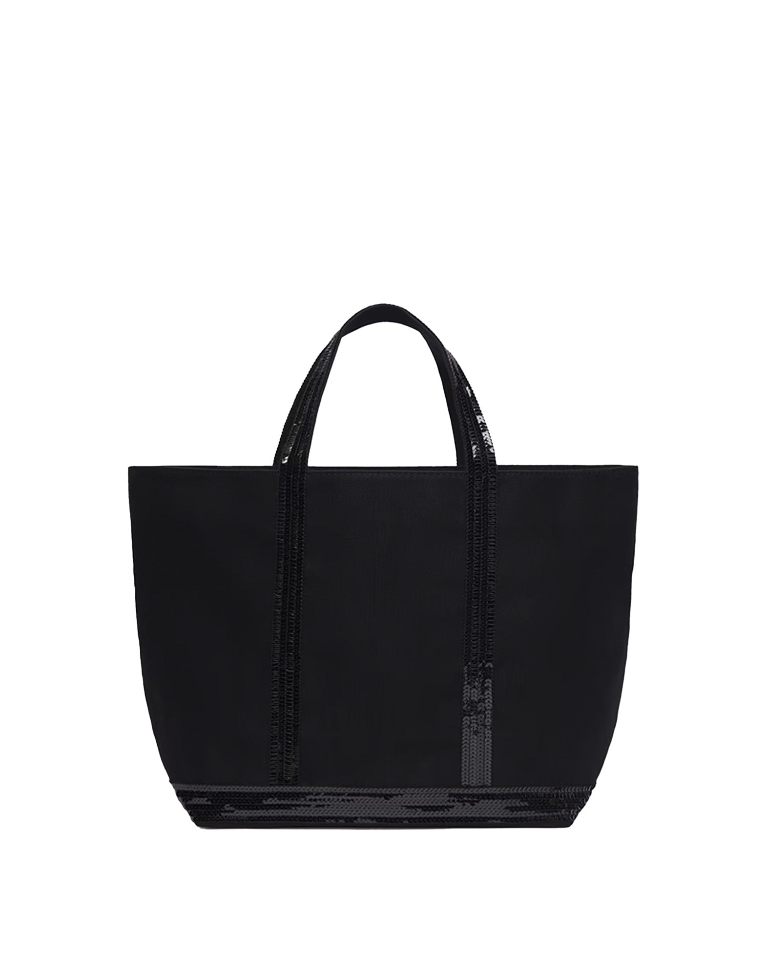 VANESSA BRUNO Borsa Tote Cabas M in Canvas Nera