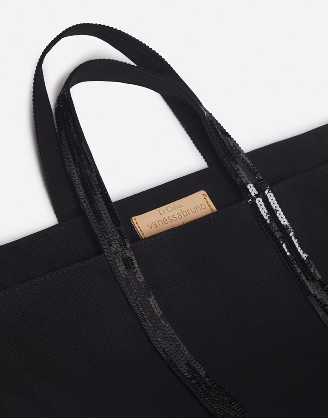 VANESSA BRUNO Borsa Tote Cabas M in Canvas Nera