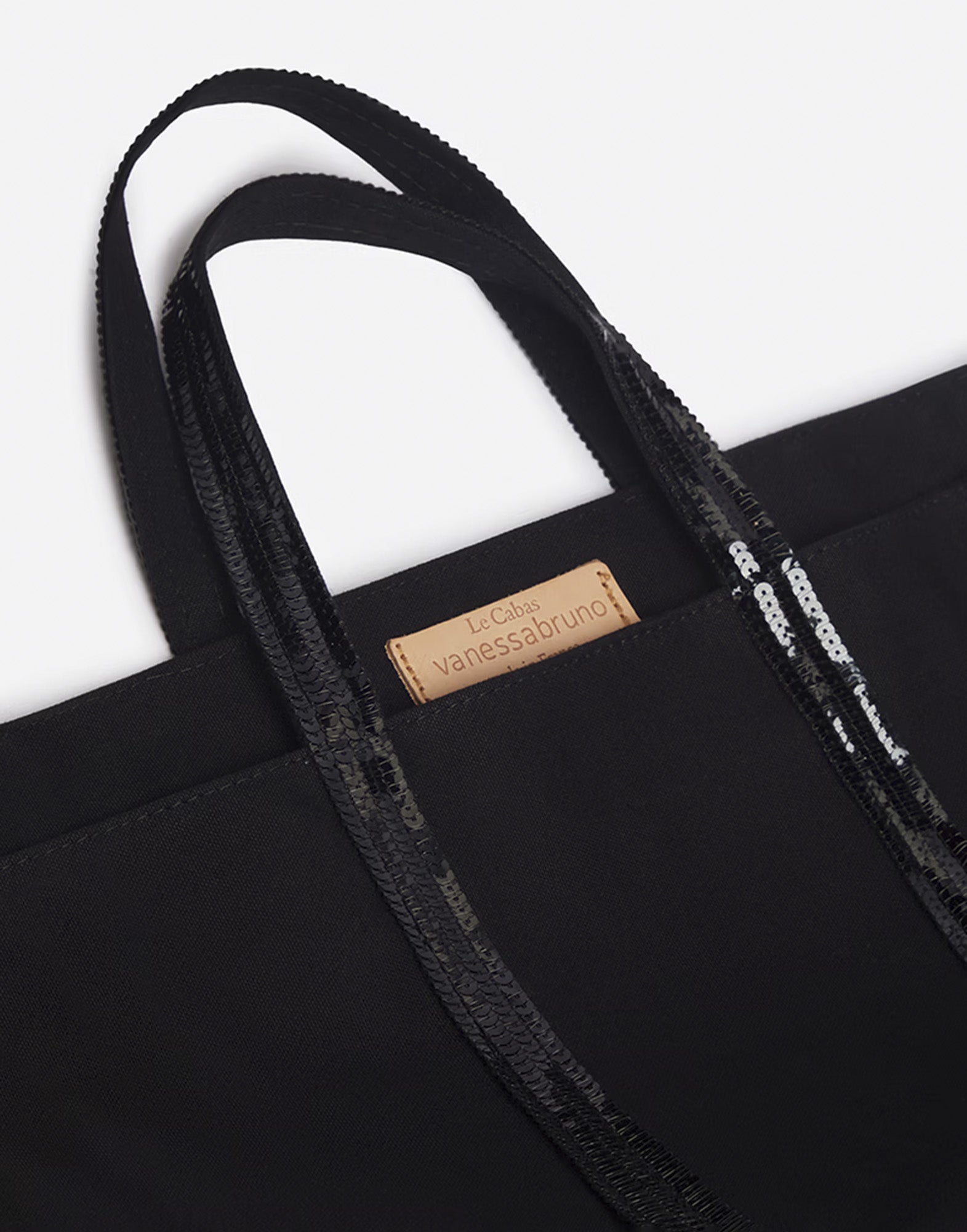 VANESSA BRUNO Borsa Tote Cabas M in Canvas Nera