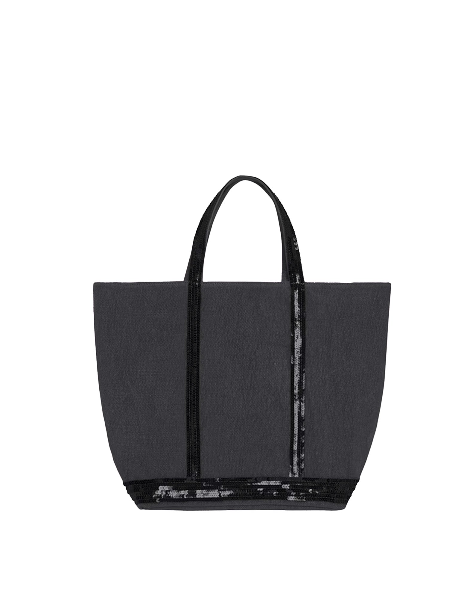 VANESSA BRUNO Borsa Tote Cabas M in Lino Noir