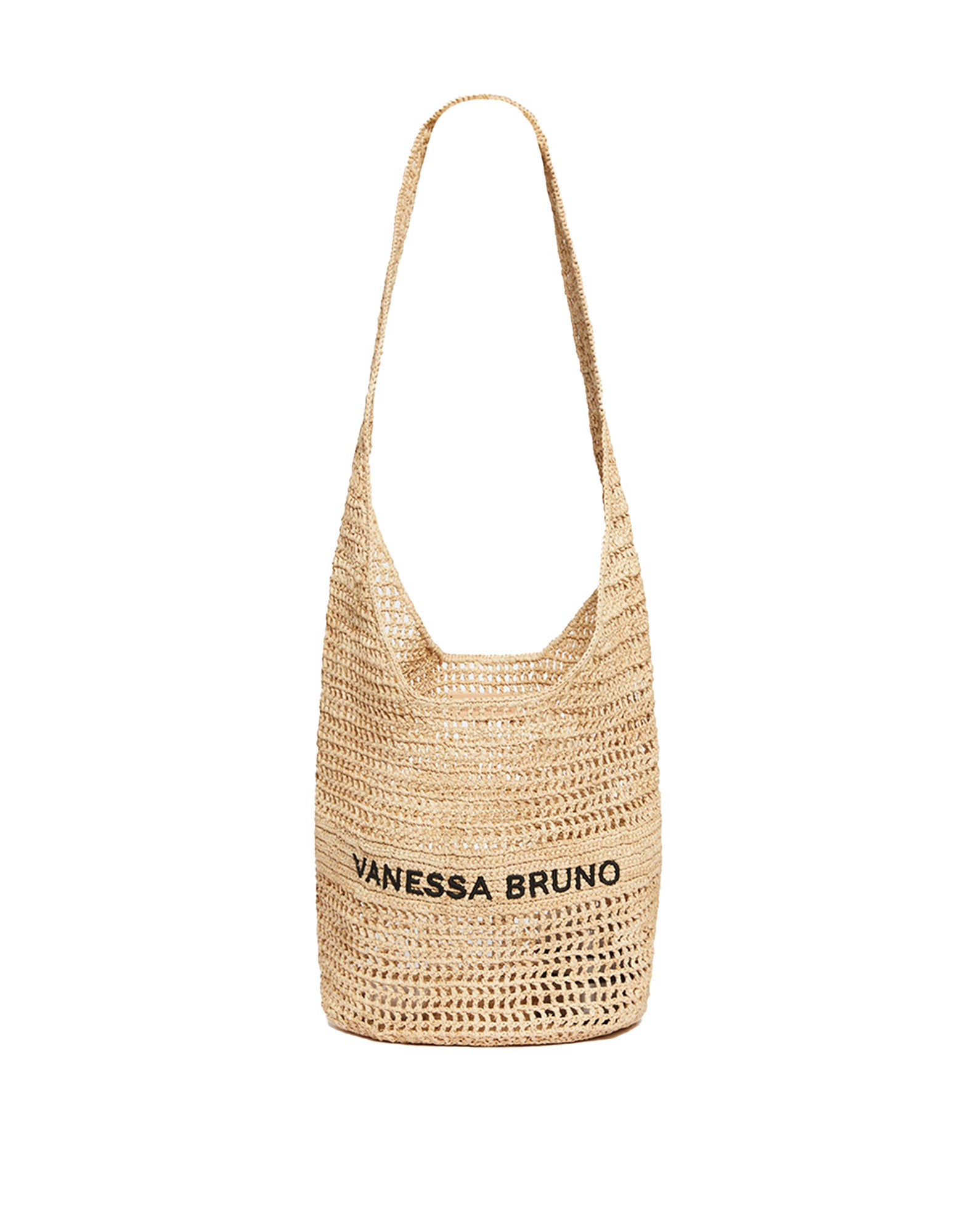 VANESSA BRUNO Secchiello in Rafia con Ricamo