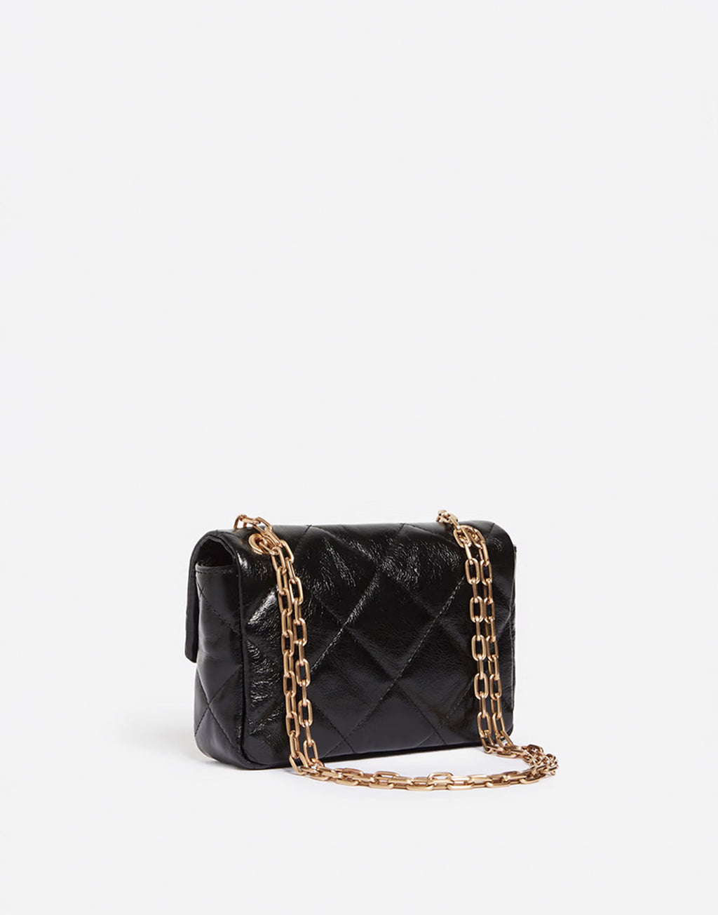 VANESSA BRUNO Borsa Moon Media in Pelle Noir
