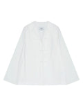 VIS A VIS Camicia in Cotone con Chiusura a Fiocchi Bianca