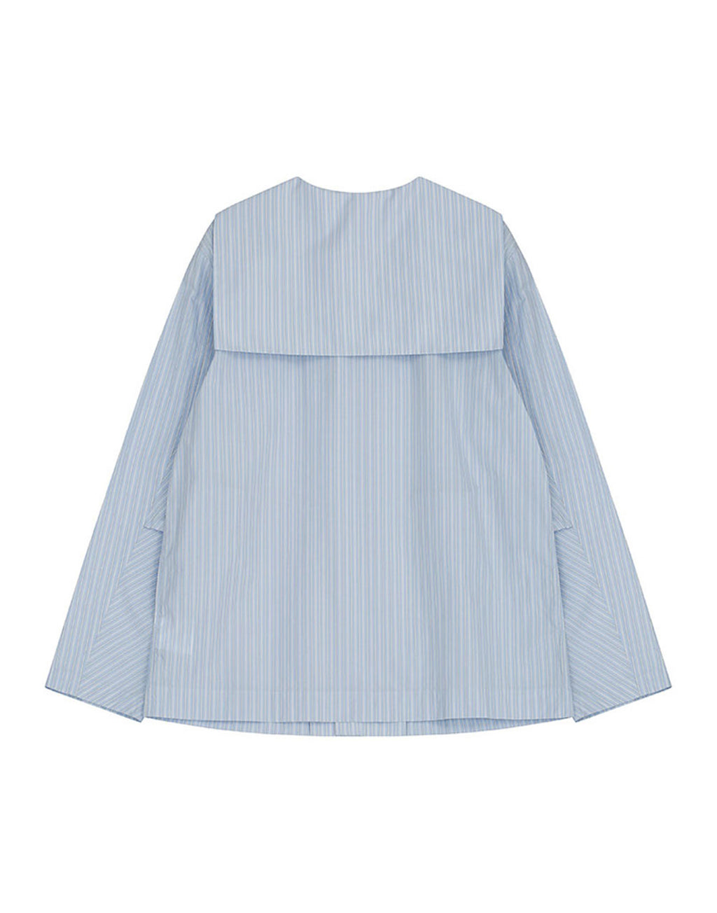 VIS A VIS Camicia a Righe con Colletto alla Marinara e Fiocchi Light Blue