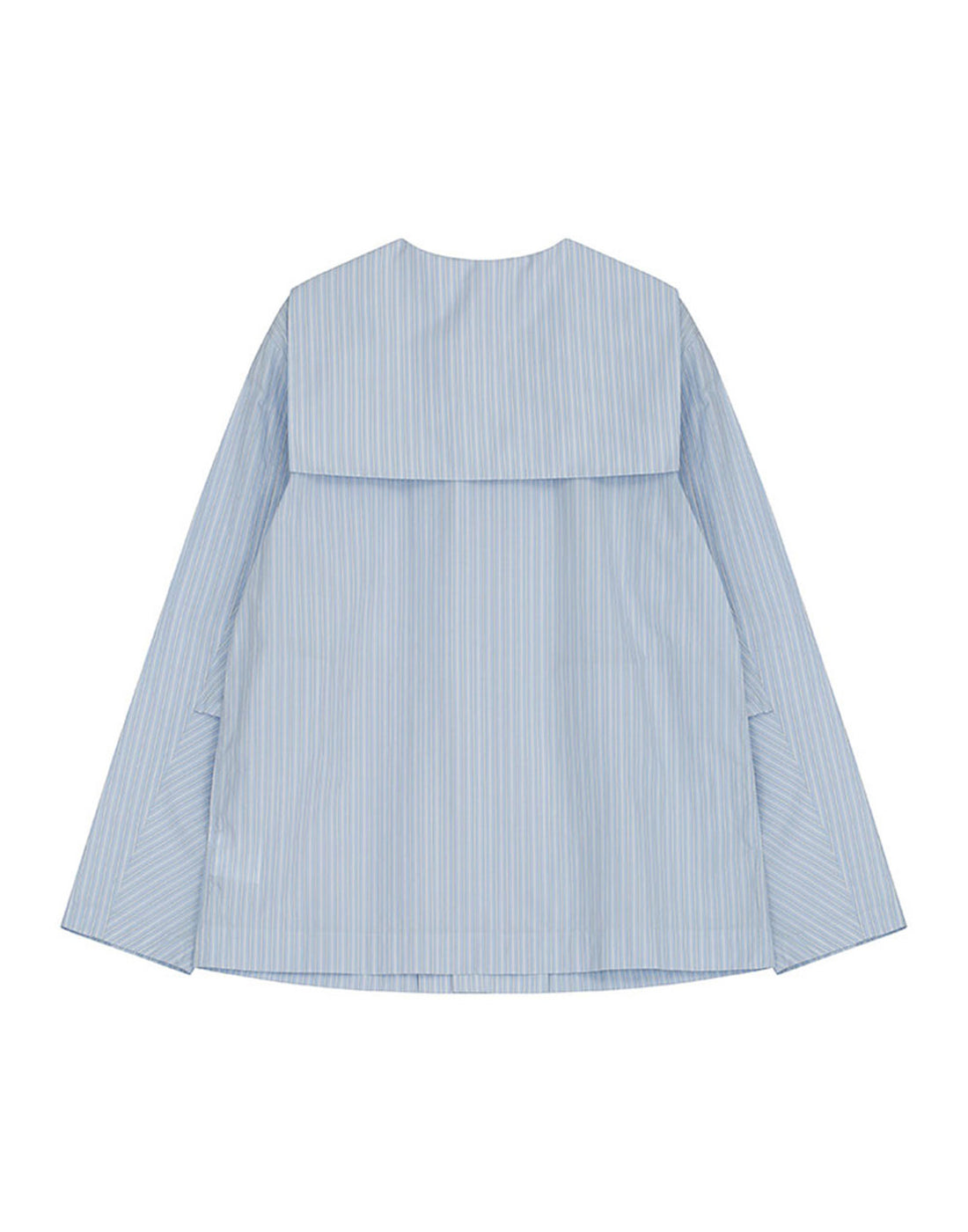 VIS A VIS Camicia a Righe con Colletto alla Marinara e Fiocchi Light Blue