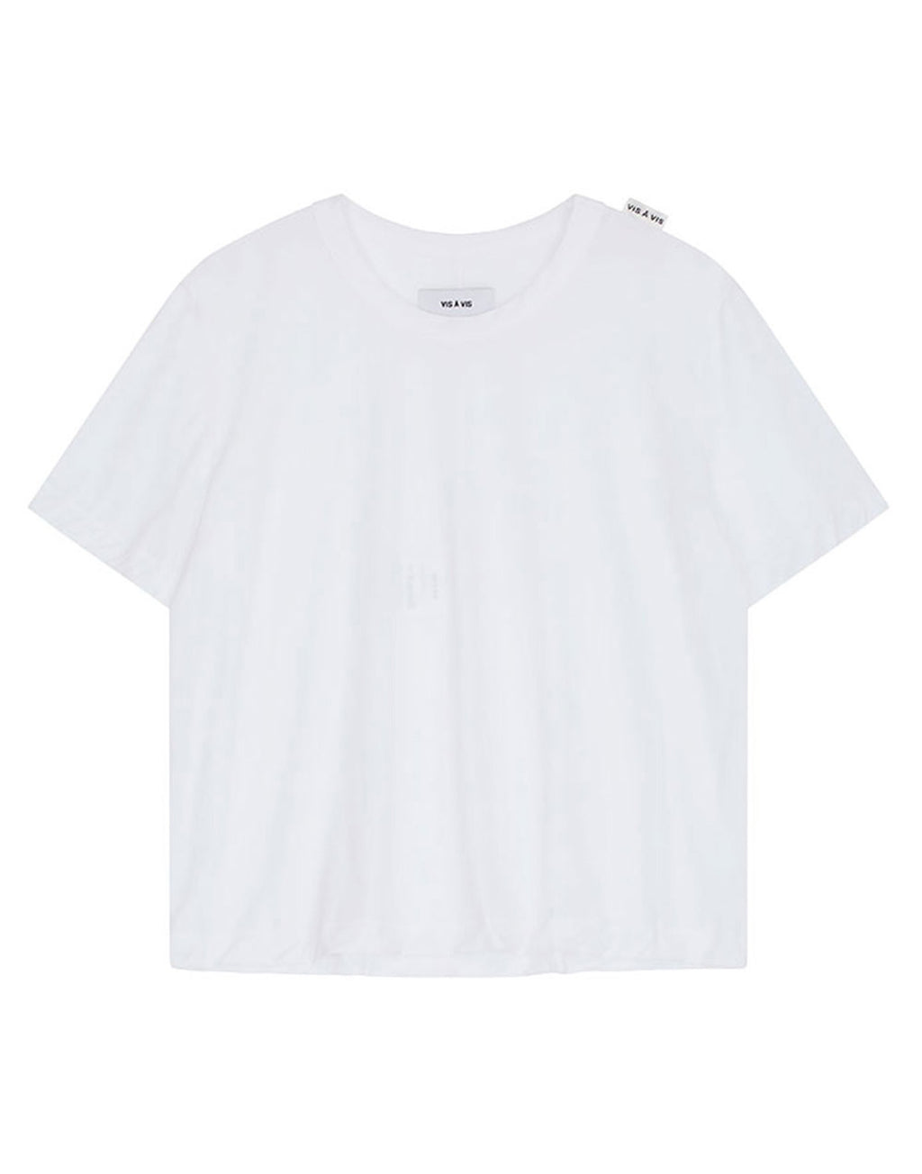 VIS A VIS T-shirt in Cotone Bio Bianca