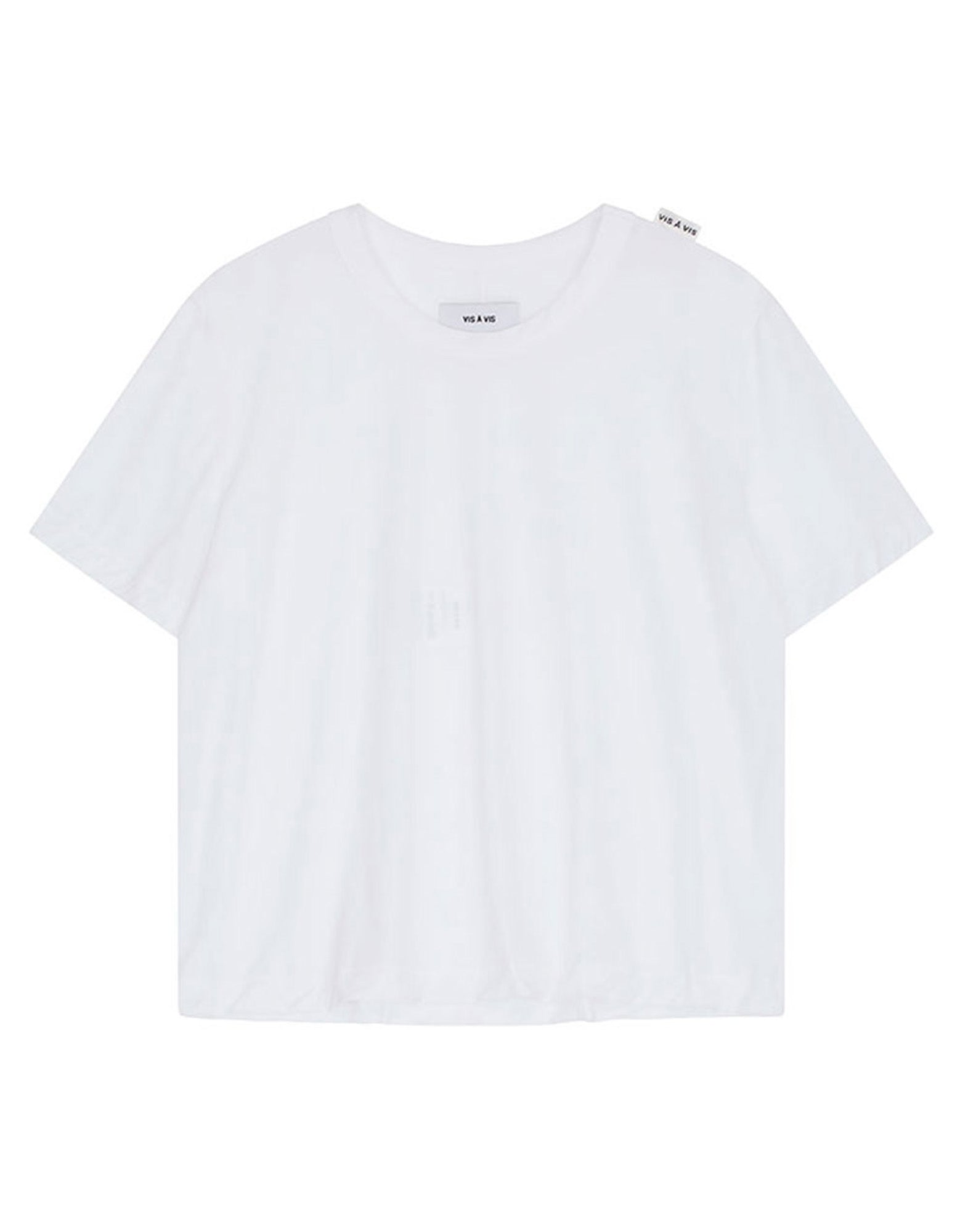 VIS A VIS T-shirt in Cotone Bio Bianca