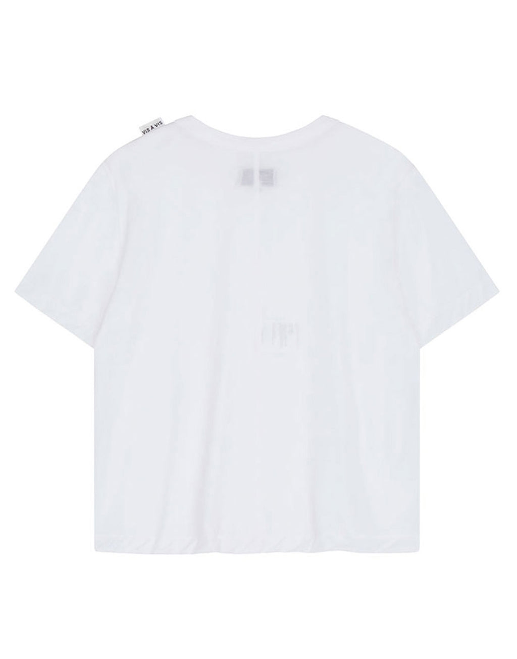 VIS A VIS T-shirt in Cotone Bio Bianca