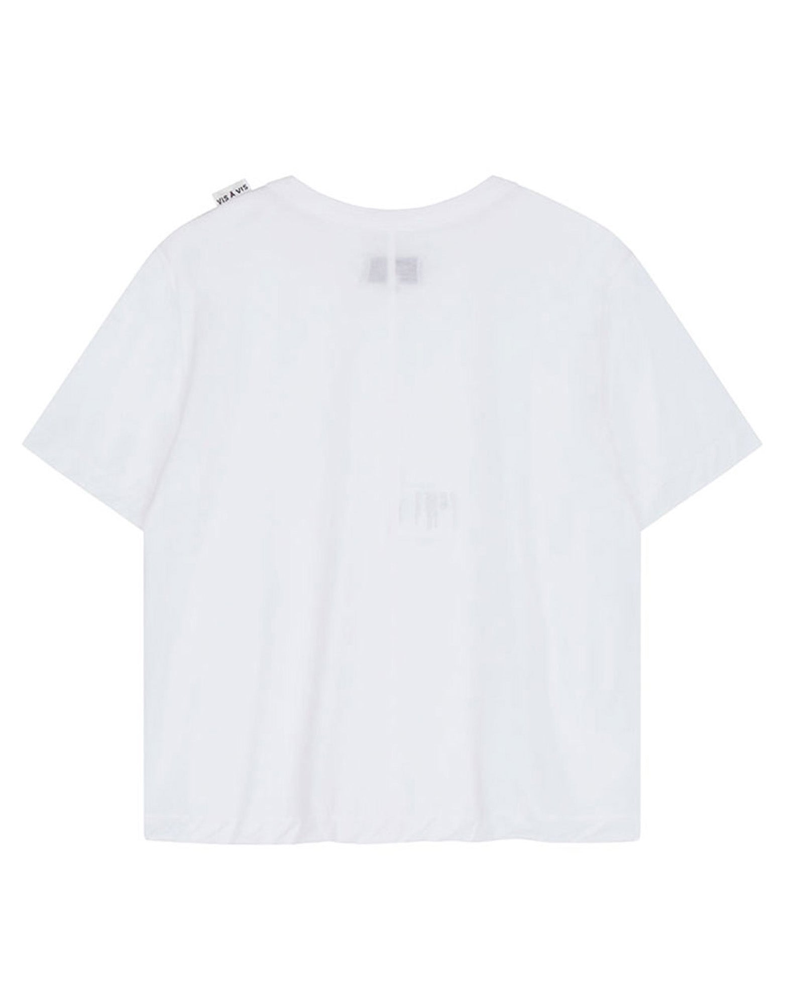VIS A VIS T-shirt in Cotone Bio Bianca