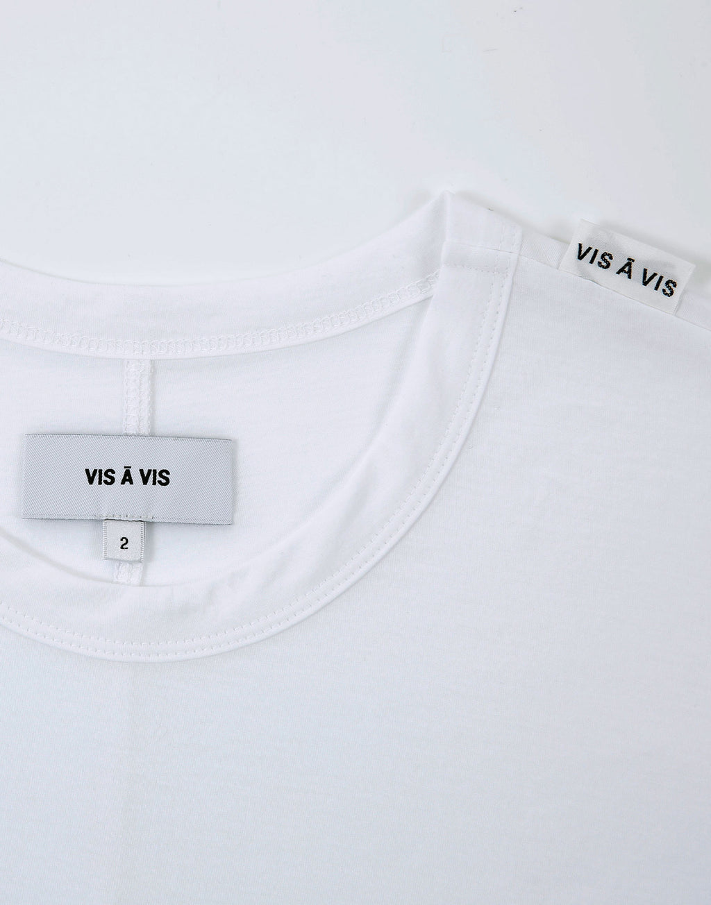 VIS A VIS T-shirt in Cotone Bio Bianca