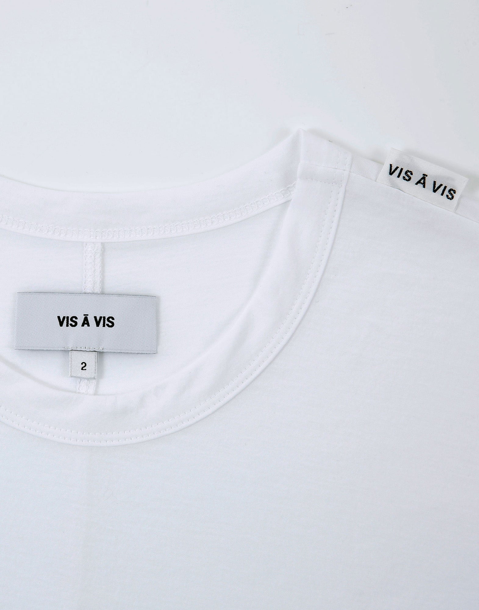 VIS A VIS T-shirt in Cotone Bio Bianca