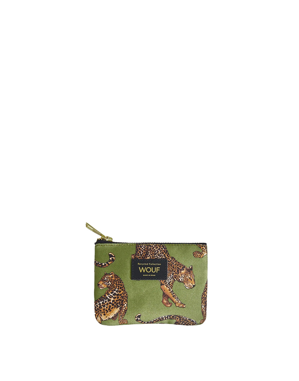 WOUF Pochette Piccola Olive Leopard
