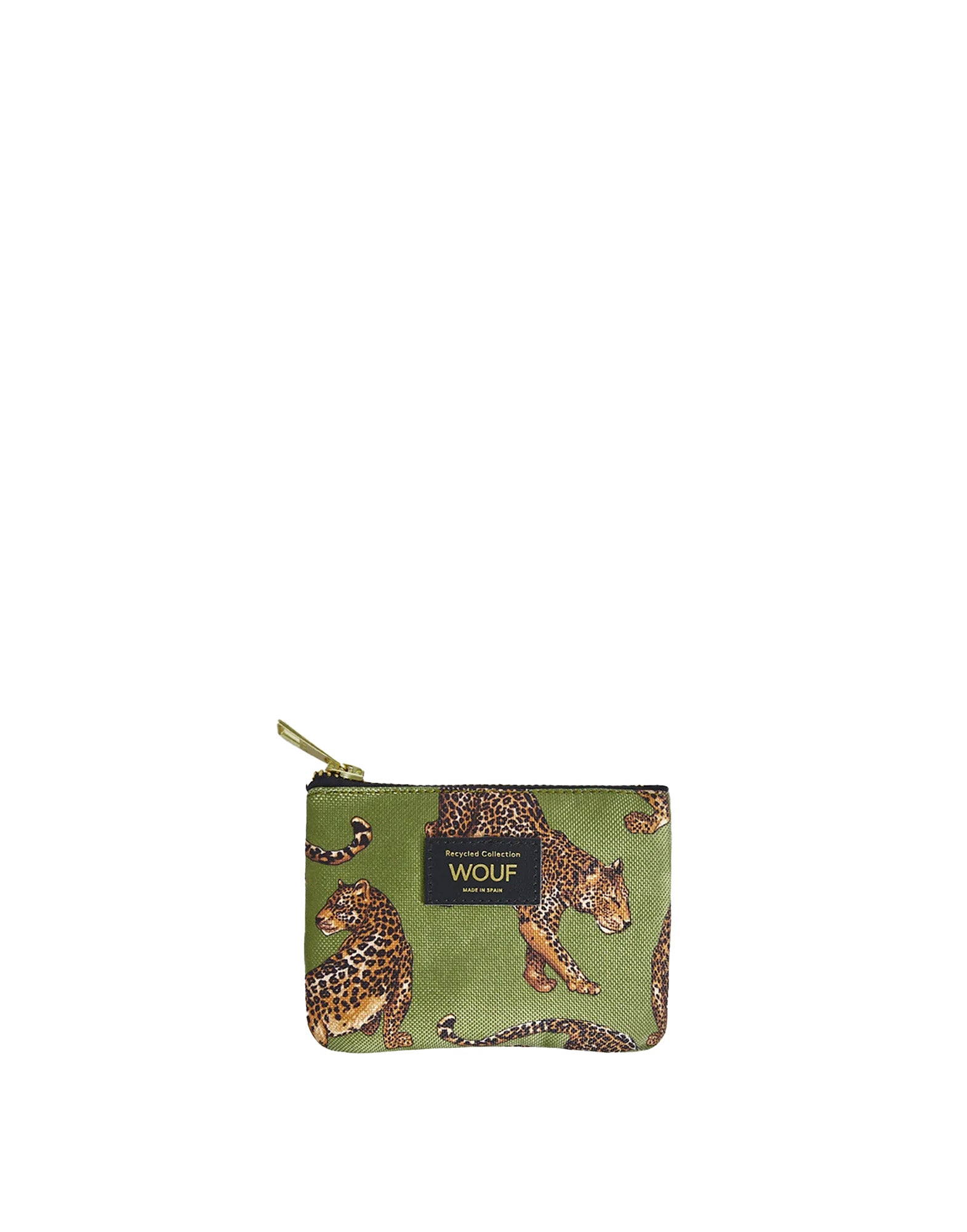 WOUF Pochette Piccola Olive Leopard