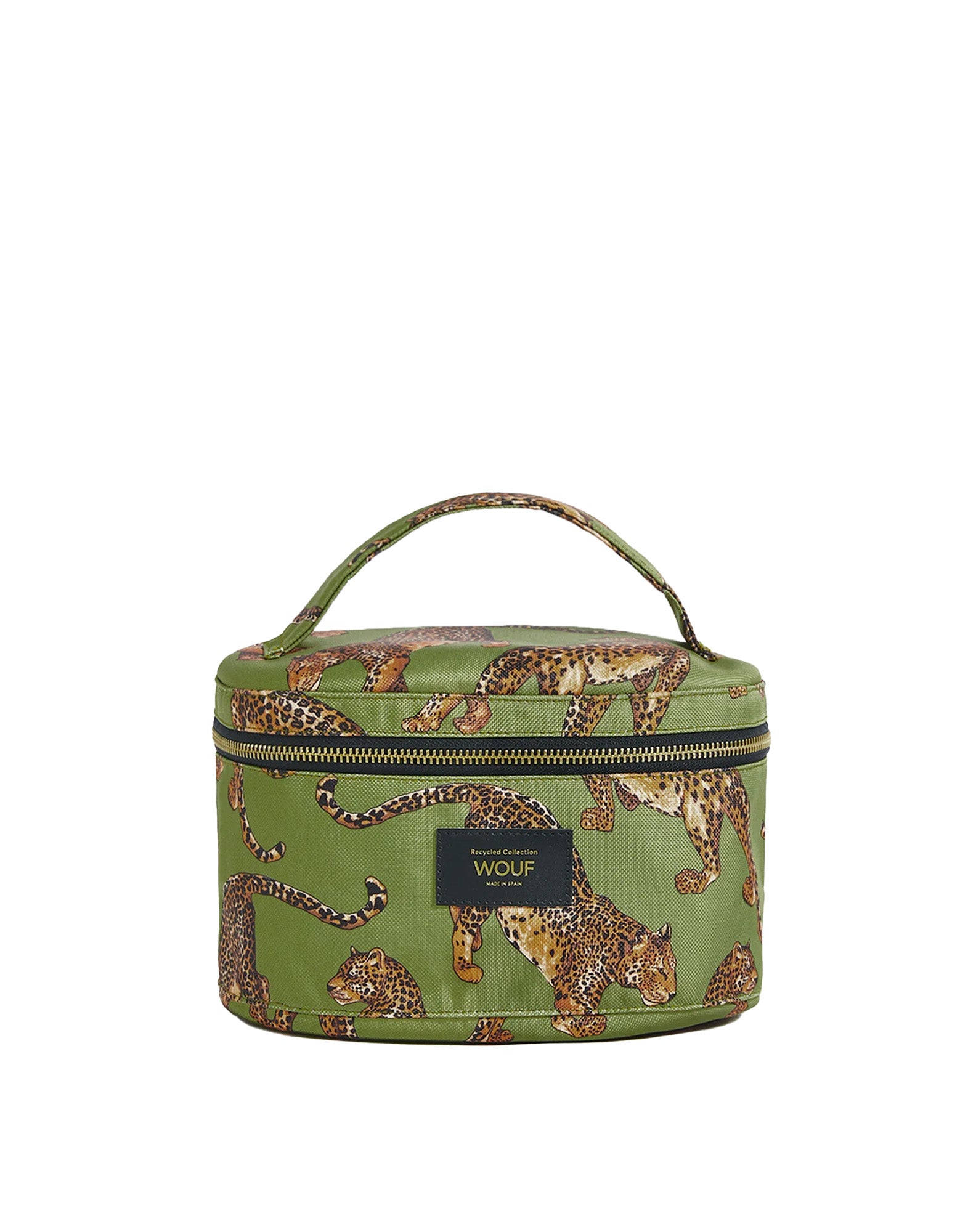 WOUF Vanity Bag Olive Leopard
