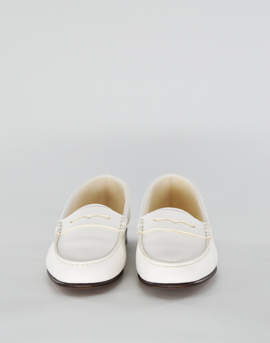LAURENCE BRAS Mocassini Eton Bianchi