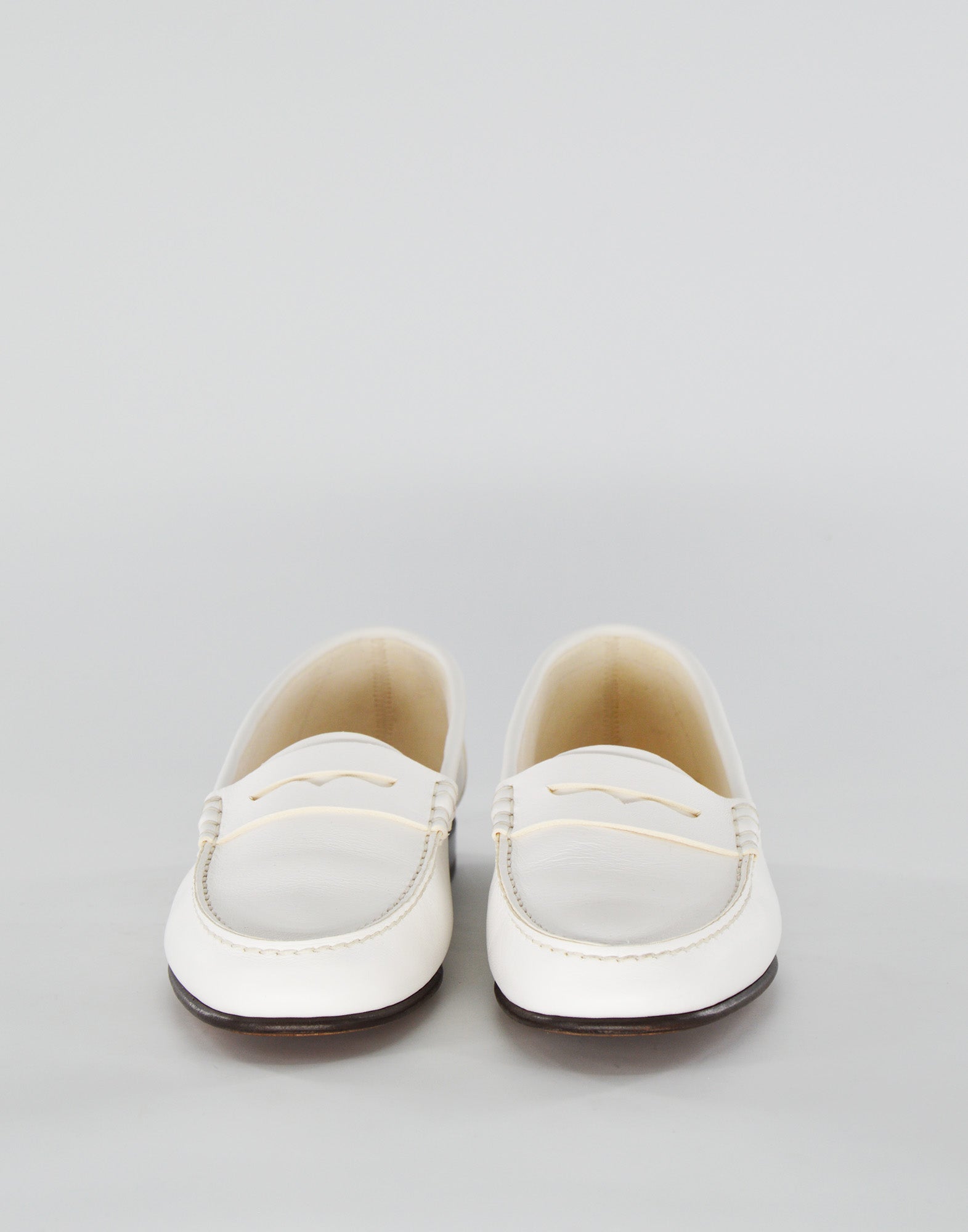 LAURENCE BRAS Mocassini Eton Bianchi