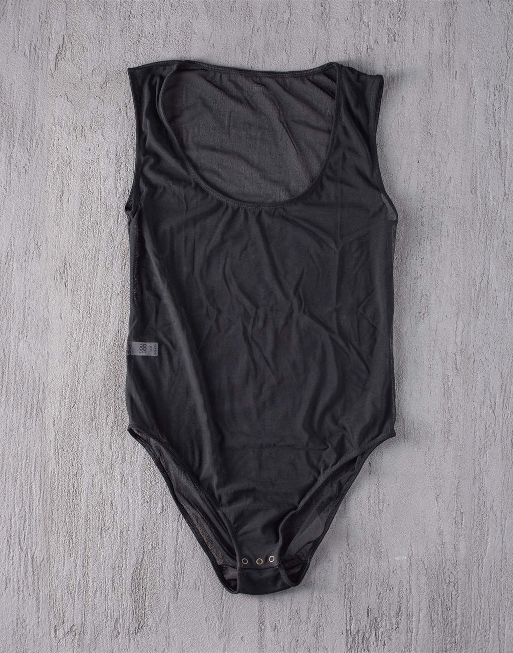 DOUUOD Body in Tulle Elasticizzato Nero