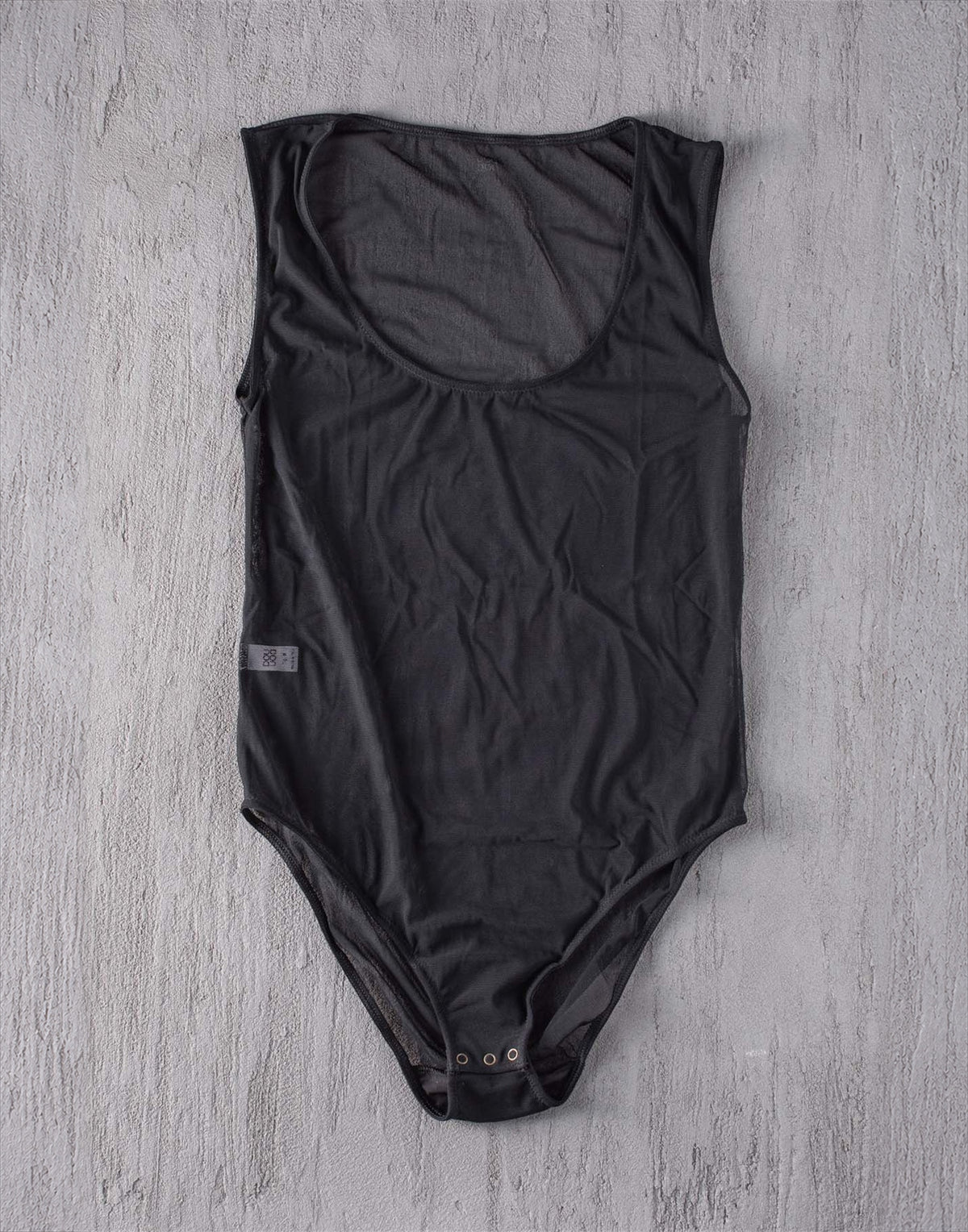 DOUUOD Body in Tulle Elasticizzato Nero