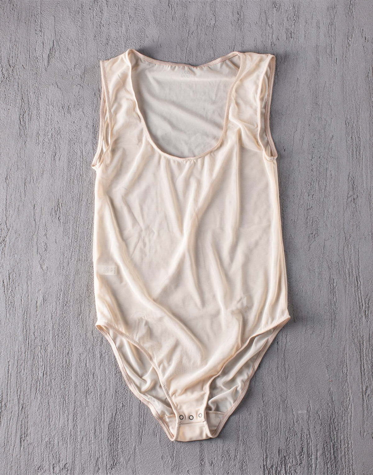 DOUUOD Body in Tulle Elasticizzato Nude