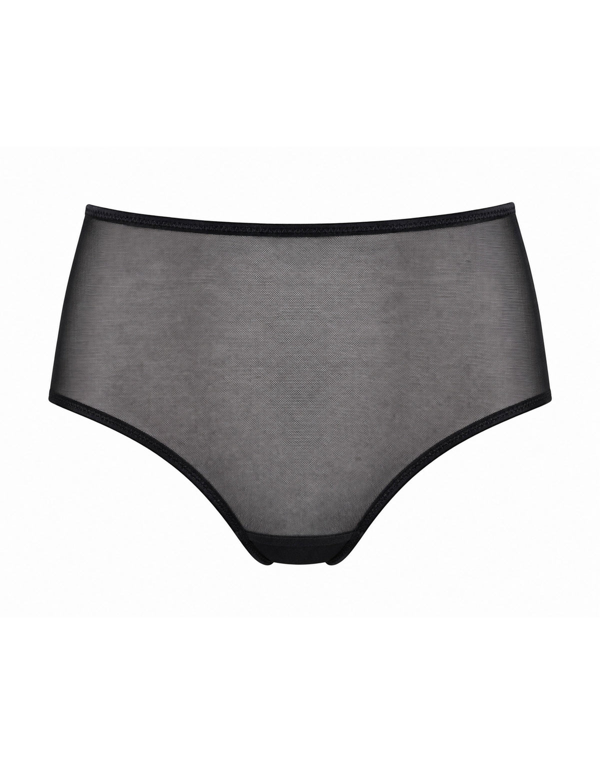 DOUUOD Slip a Culotte in Tulle Elasticizzato Nero