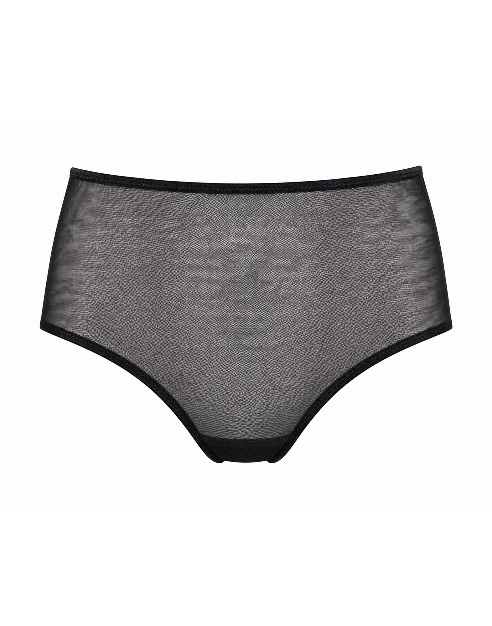 DOUUOD Slip a Culotte in Tulle Elasticizzato Nero