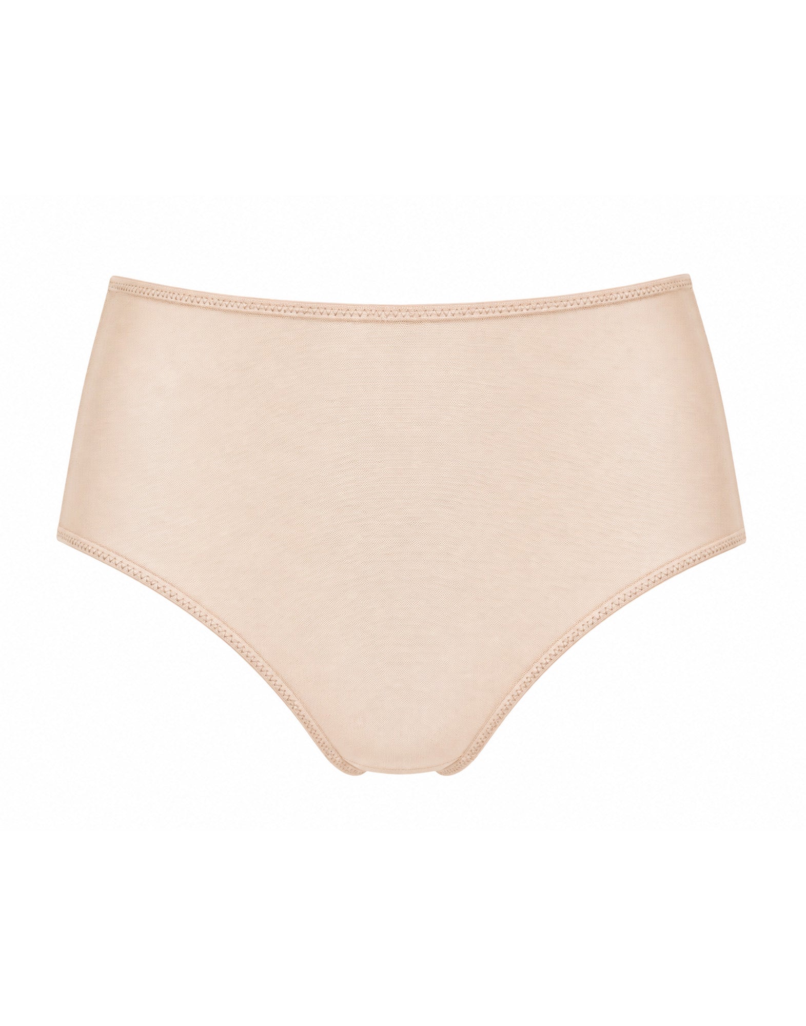 DOUUOD Slip a Culotte in Tulle Elasticizzato Nude