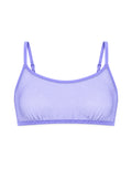 DOUUOD Reggiseno a Fascia in Tulle Lavanda