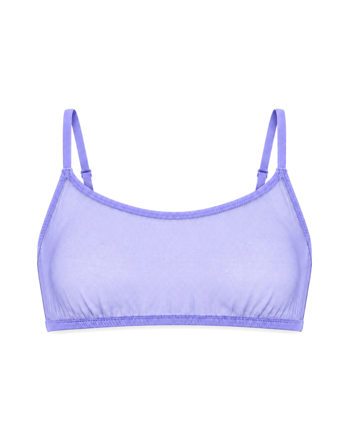 DOUUOD Reggiseno a Fascia in Tulle Lavanda