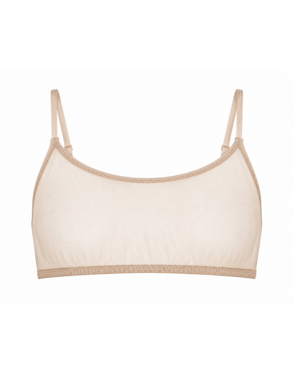 DOUUOD Reggiseno a Fascia in Tulle Nude
