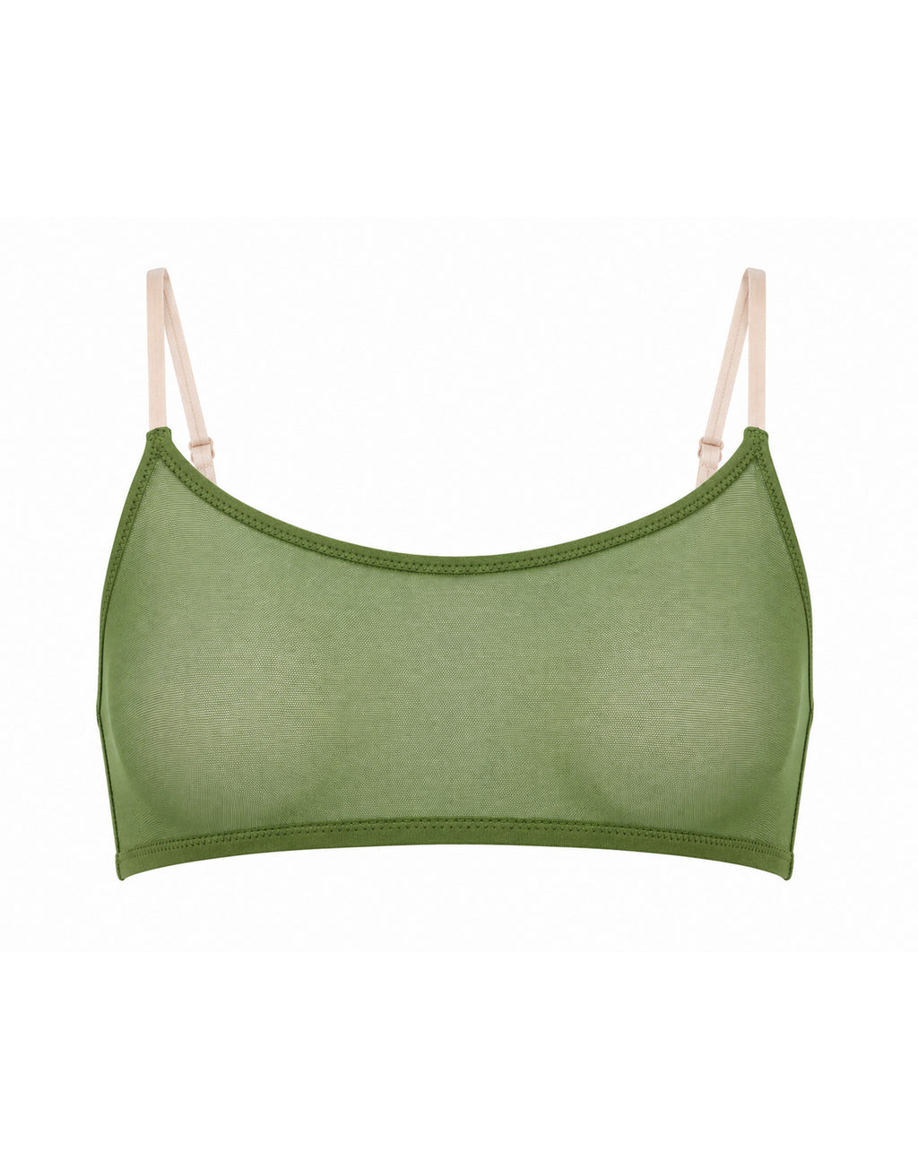 DOUUOD Reggiseno a Fascia in Tulle Verde
