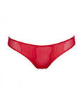 DOUUOD Slip a Brasiliana in Tulle Elasticizzato Rosso