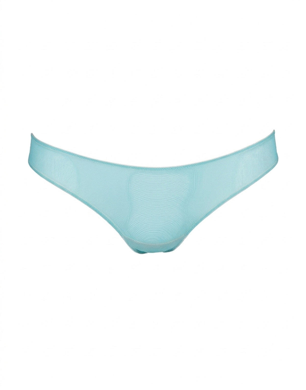 DOUUOD Slip a Brasiliana in Tulle Elasticizzato Tiffany